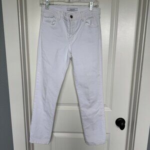 J Brand White "Maude Midrise Cigarette" Jean size 27